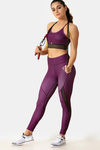 Zelocity Sports Bra With Removable Padding - Purple — thumbnail 4